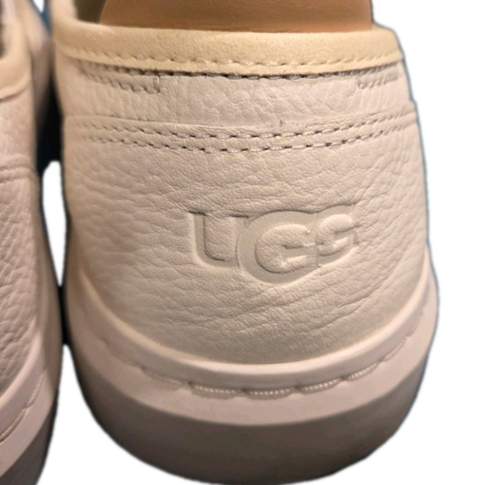 UGGWomen’s Alameda Slip-On Shoe White Leather Size 10 (EXCELLENT CONDITION) - Picture 7 of 9